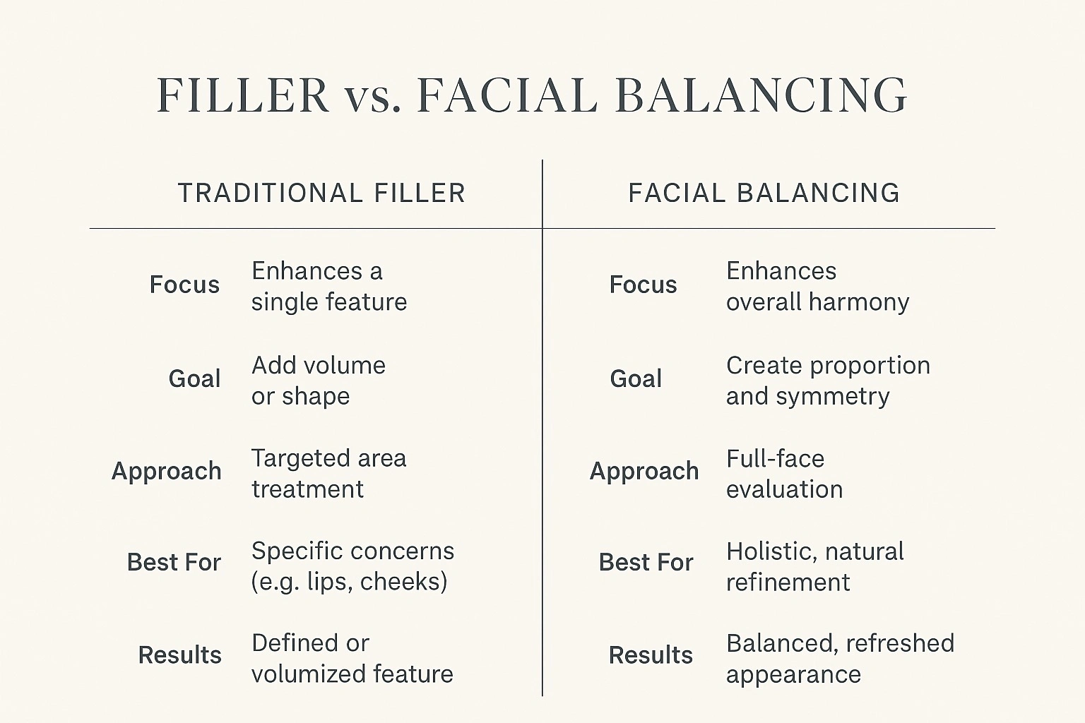 The Key Differences Between Filler and Facial Balancing